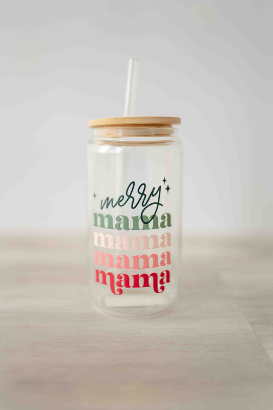 Merry Mama Glass Cold Cup