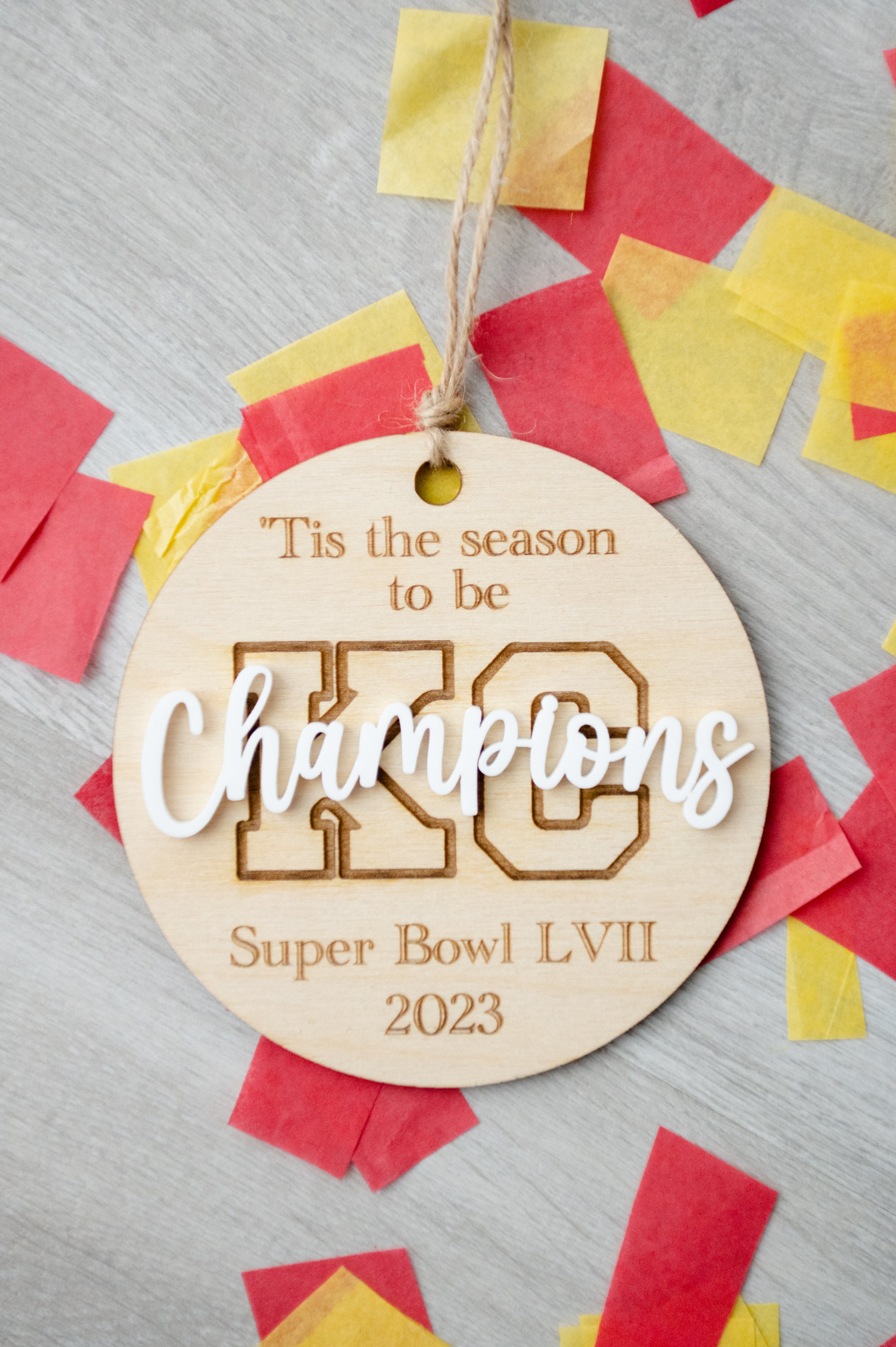 2023 Chiefs Super Bowl Ornaments – Lavender Blossom